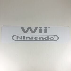 New Nintendo Wii Display Aluminum Sign 6" x 24"